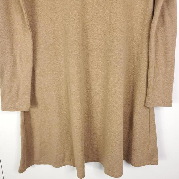 Old Navy Dress Womens XS Turtleneck Camel Tan Long Sleeve Sweater Mini New - Picture 3 of 9